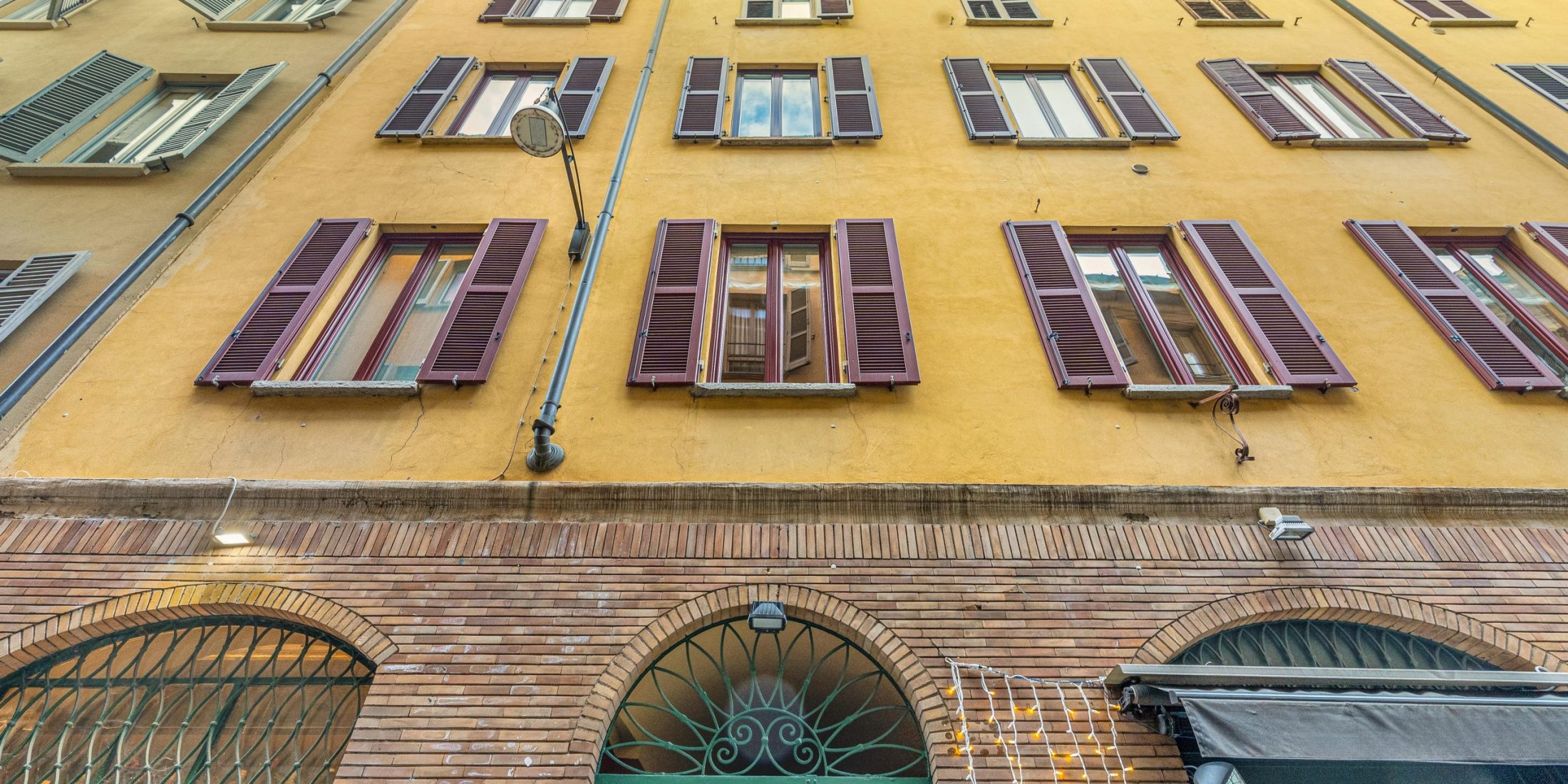 Panoramic terrace overlooking the rooftops of Brera